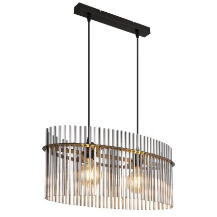 Globo - Пендел 2xE27/60W/230V черен