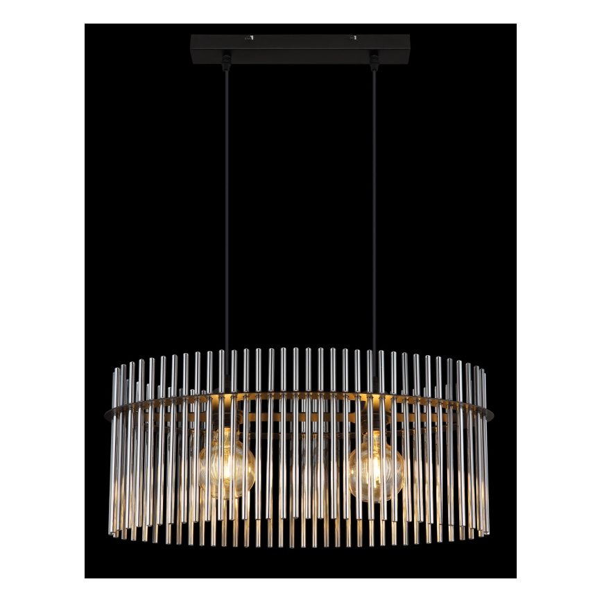 Globo - Пендел 2xE27/60W/230V черен