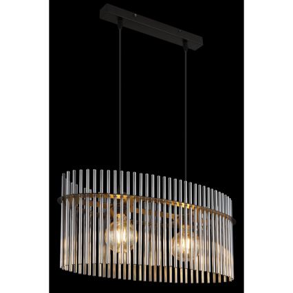 Globo - Пендел 2xE27/60W/230V черен