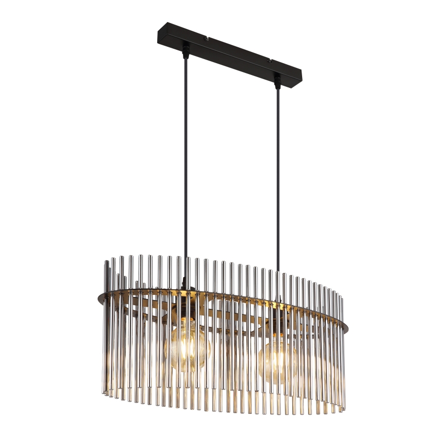 Globo - Пендел 2xE27/60W/230V черен