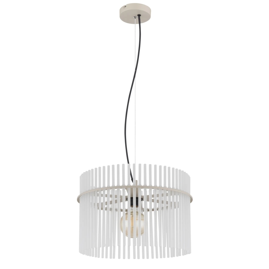 Globo - Пендант на кабел, 1xE27/60W/230V, Ø 40 см, кремав