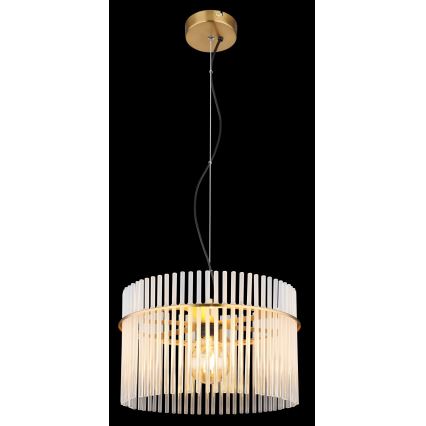 Globo - Пендел 1xE27/60W/230V Ø 40 см златист