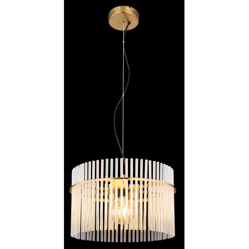 Globo - Пендел 1xE27/60W/230V Ø 40 см златист