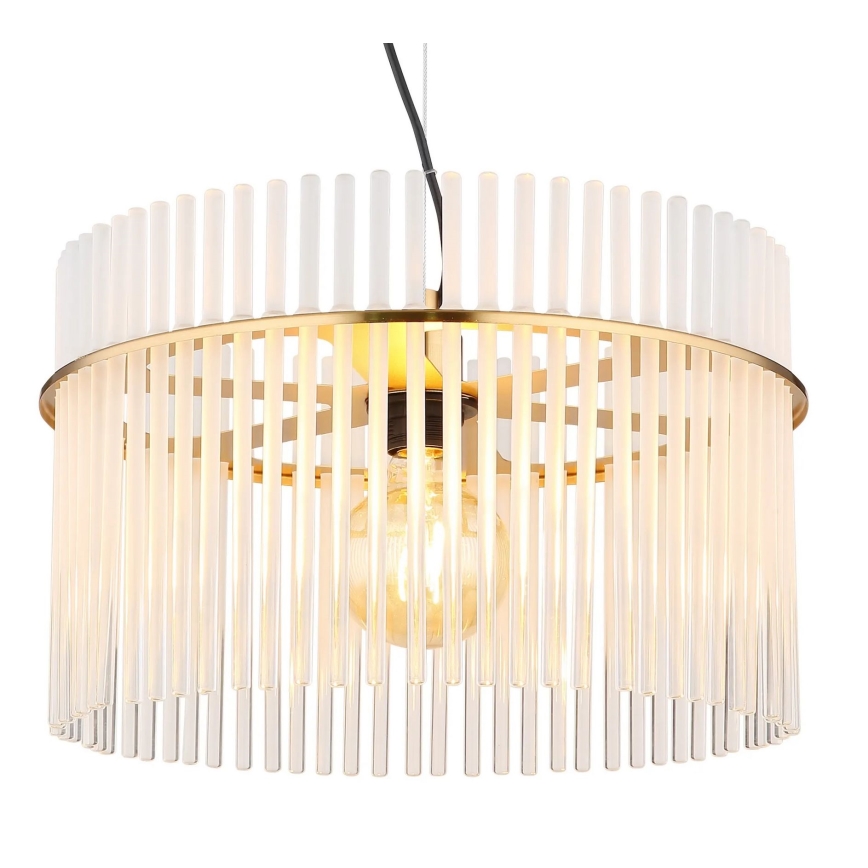 Globo - Пендел 1xE27/60W/230V Ø 40 см златист
