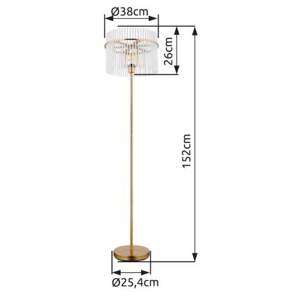 Globo - Лампион 1xE27/60W/230V златист