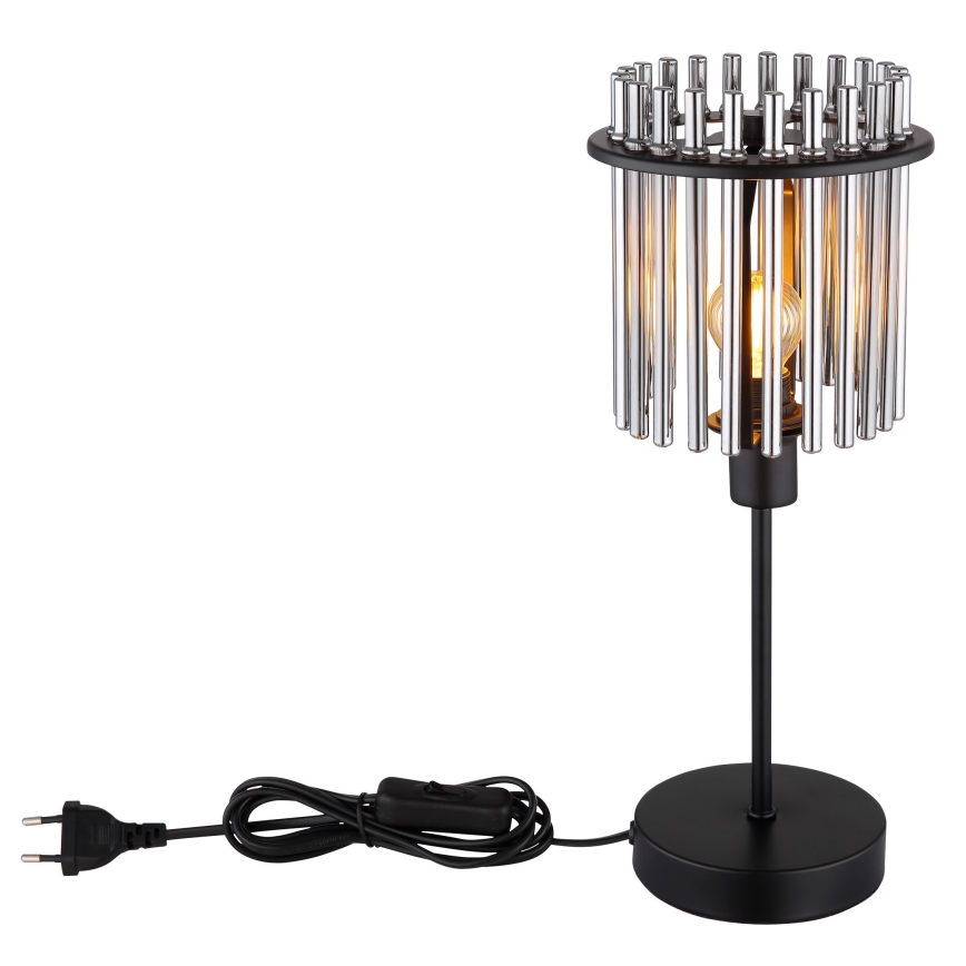 Globo - Настолна лампа 1xE14/40W/230V Ø 15 см черен