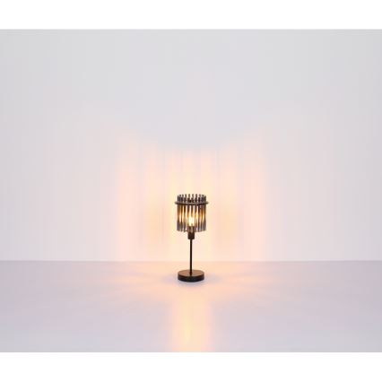 Globo - Настолна лампа 1xE27/60W/230V диаметър 30 см черна