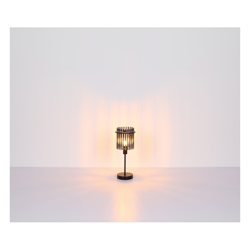 Globo - Настолна лампа 1xE27/60W/230V диаметър 30 см черна