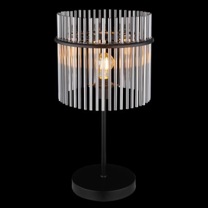 Globo - Настолна лампа 1xE27/60W/230V диаметър 30 см черна