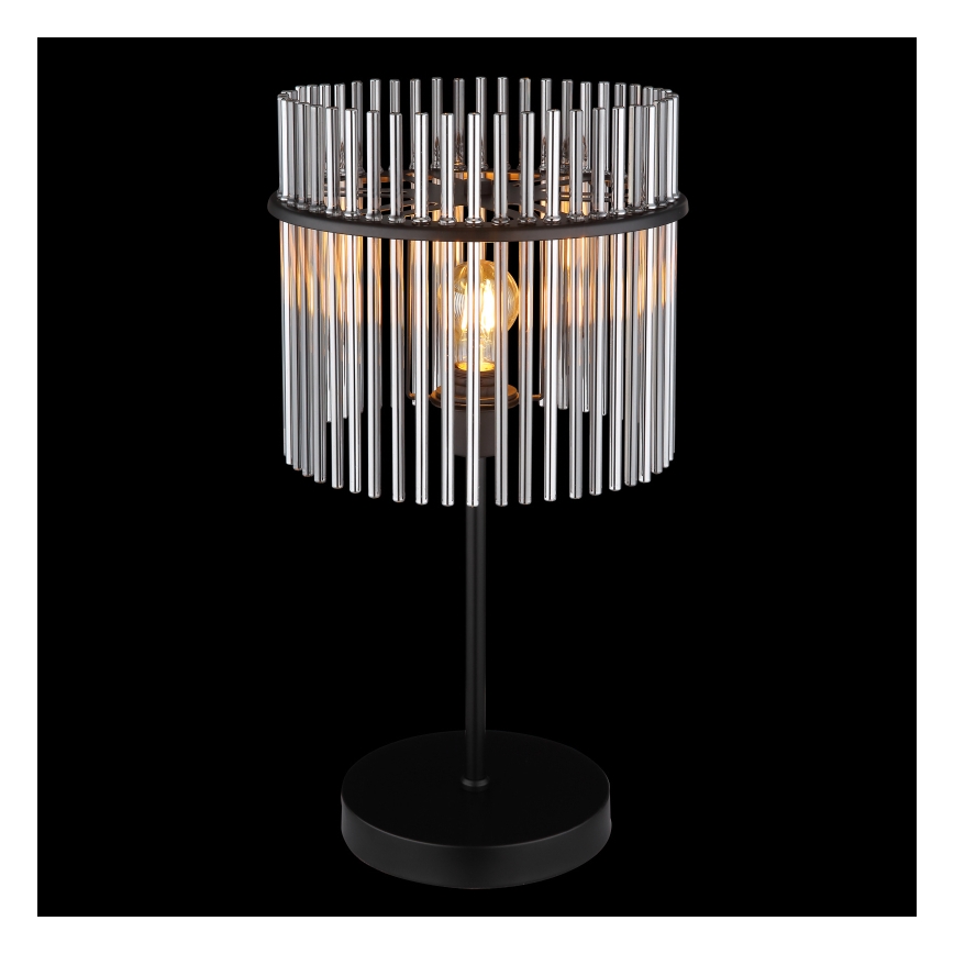Globo - Настолна лампа 1xE27/60W/230V диаметър 30 см черна