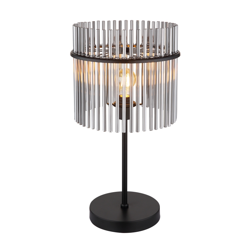 Globo - Настолна лампа 1xE27/60W/230V диаметър 30 см черна