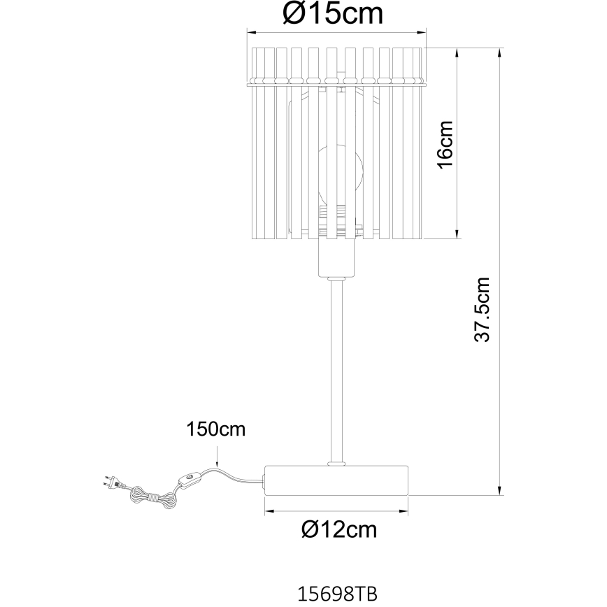 Globo - Настолна лампа 1xE14/40W/230V