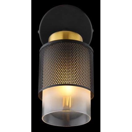 Globo - Спот аплик 1xE27/40W/230V черен/златист