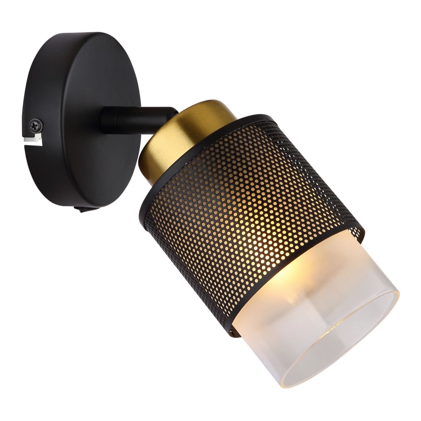 Globo - Спот аплик 1xE27/40W/230V черен/златист