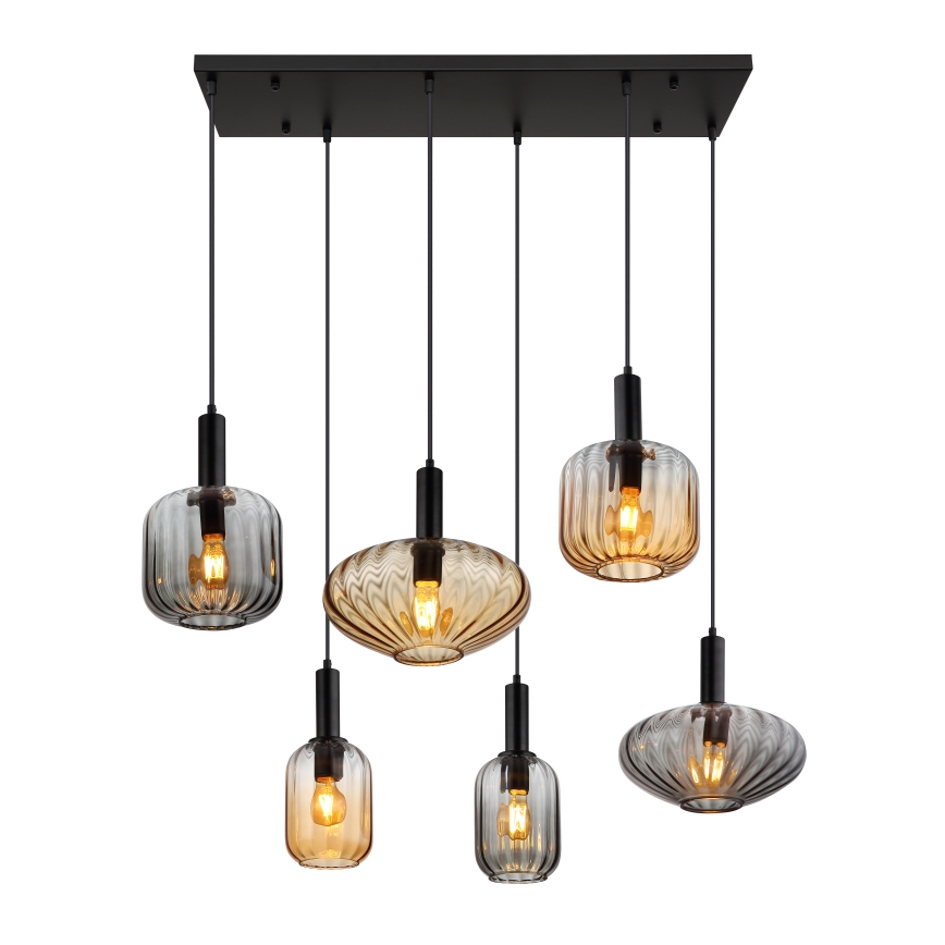 Globo - Полилей на кабел 6xE27/60W/230V