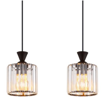 Globo - Пендел 4xE27/60W/230V черен