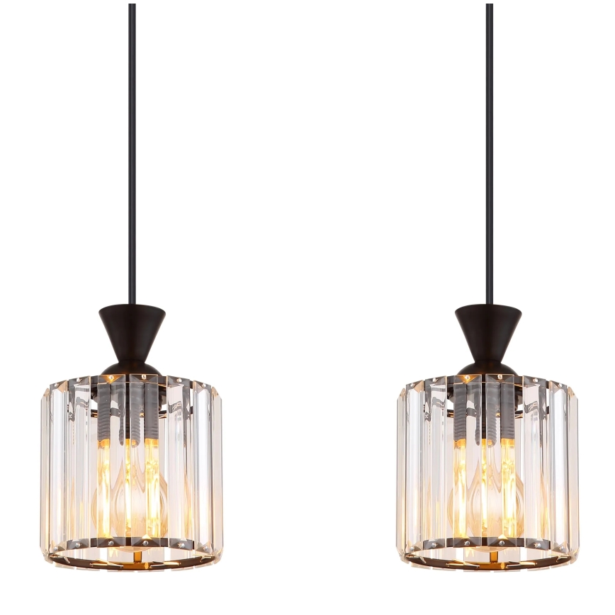 Globo - Пендел 4xE27/60W/230V черен