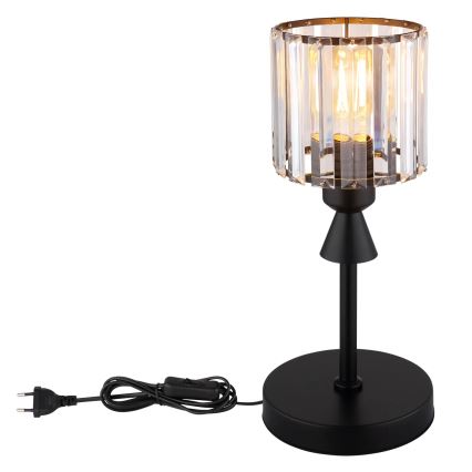 Globo - Настолна лампа 1xE27/60W/230V Ø 15 см черен