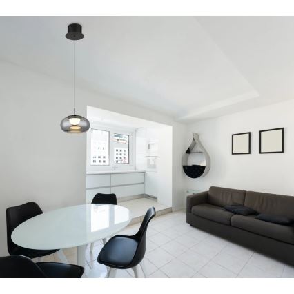 Globo - LED Пендел LED/6W/230V черен