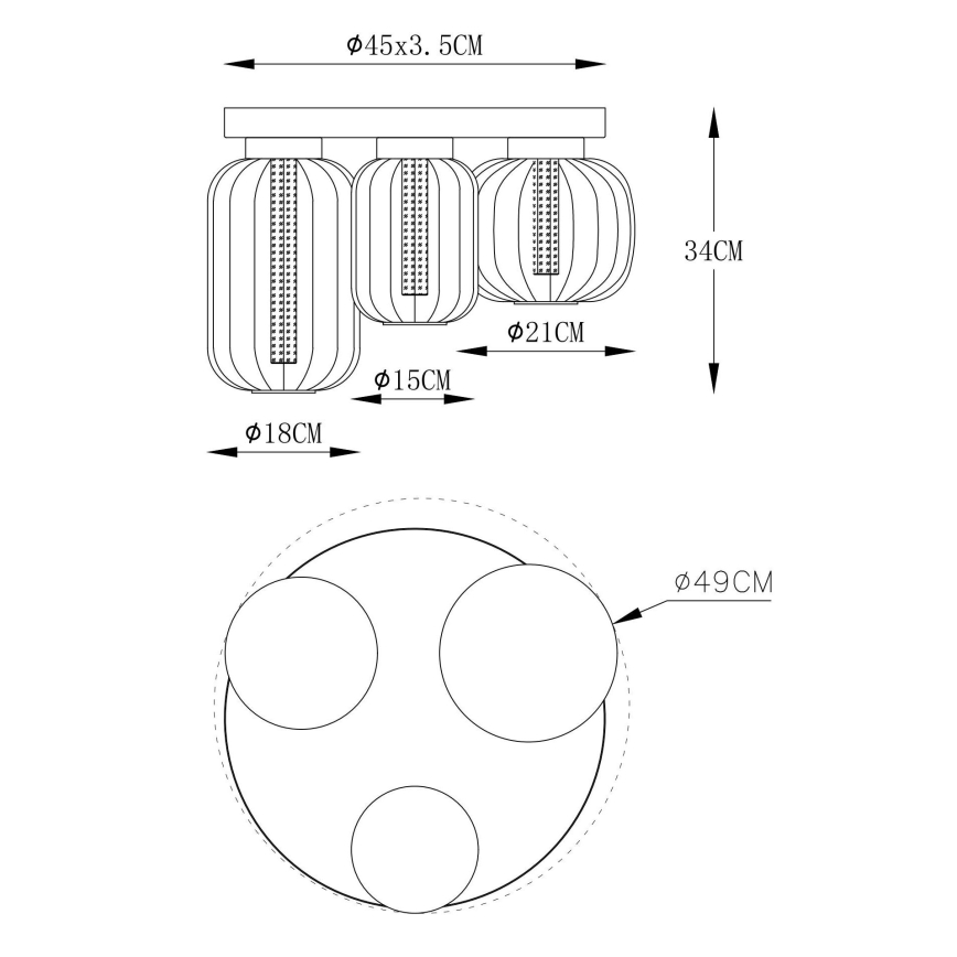 Globo - LED Плафониера LED/23W/230V