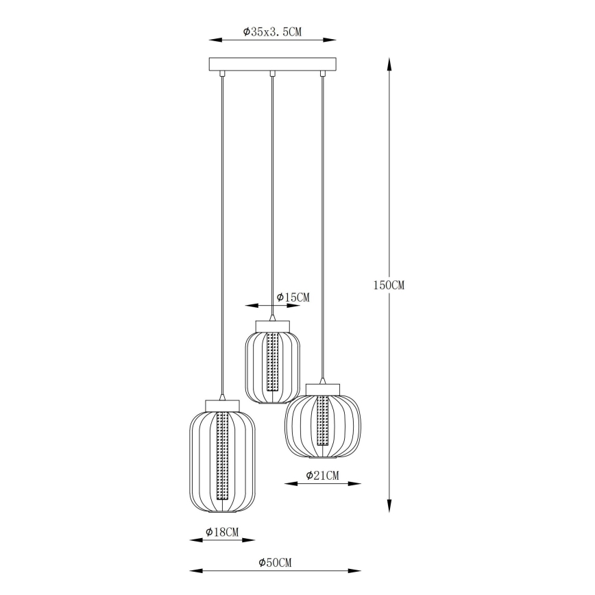 Globo - LED Пендел LED/23W/230V