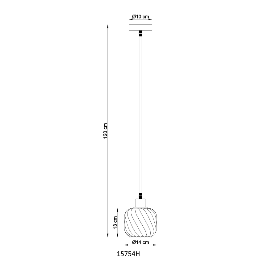 Globo - Пендел 1xE27/25W/230V Ø 14 см