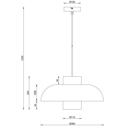 Globo - Висяща лампа на кабел 1xE27/60W/230V