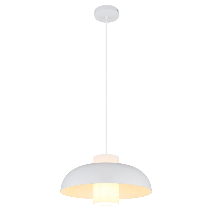 Globo - Пендант с кабел 1xE27/60W/230V бял