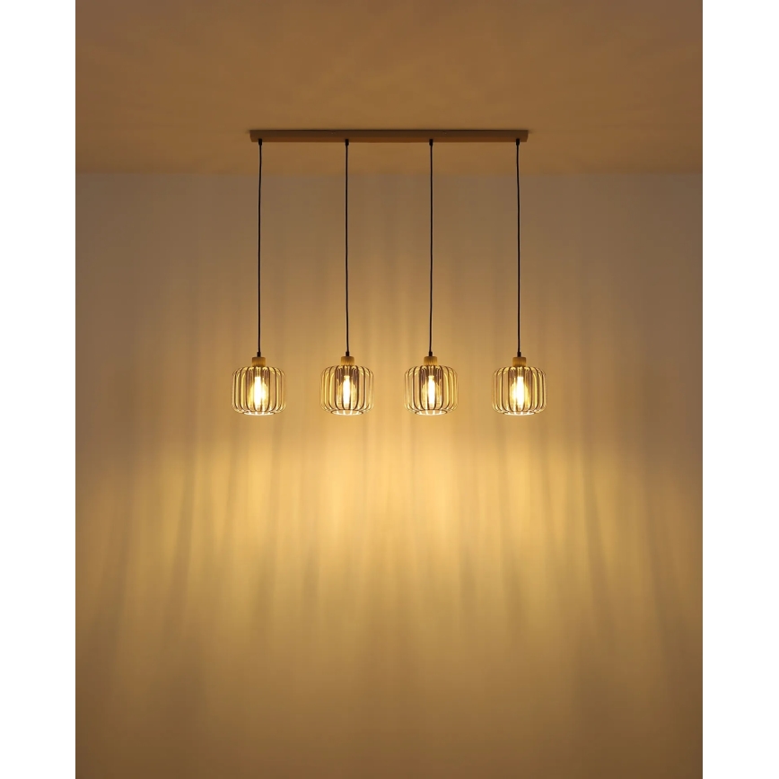 Globo - Полилей на кабел 4xE27/40W/230V