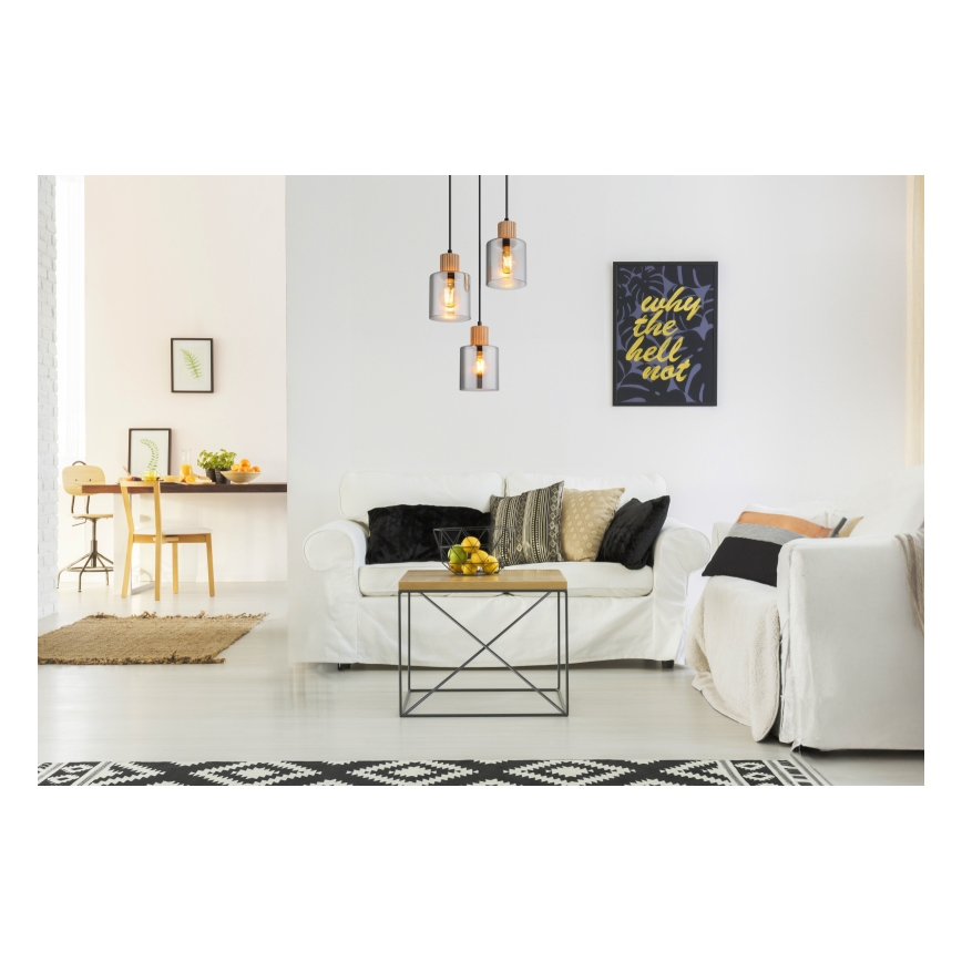 Globo - полилей на кабел, 3xE27, макс. 25W, 230V, Ø 30 см