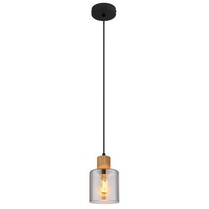 Globo - Пендел 1xE27/25W/230V черен Ø 12 см