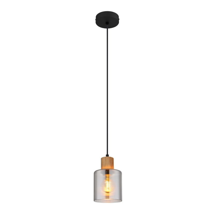 Globo - Пендел 1xE27/25W/230V черен Ø 12 см