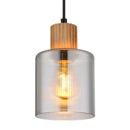 Globo - Пендел 1xE27/25W/230V черен Ø 12 см