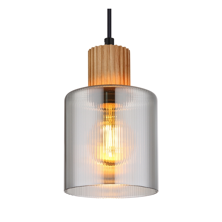 Globo - Пендел 1xE27/25W/230V черен Ø 12 см