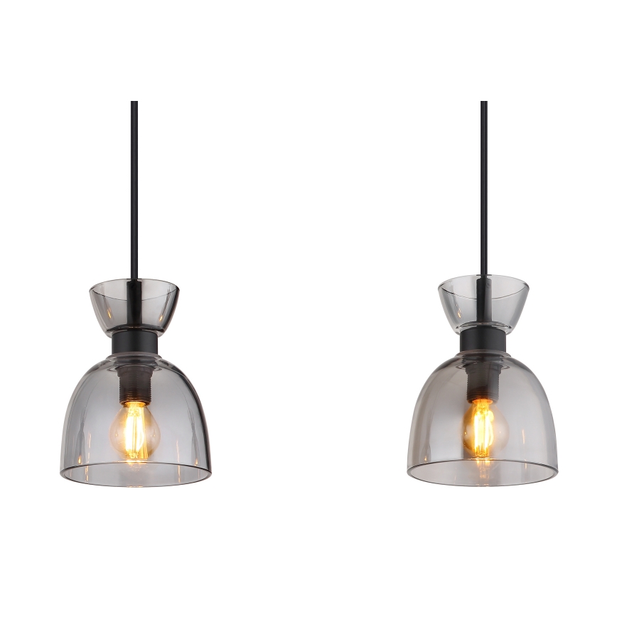 Globo - Пендел 3xE14/40W/230V черен/опушен