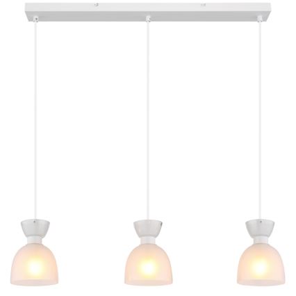 Globo - Пендел 3xE14/40W/230V бял