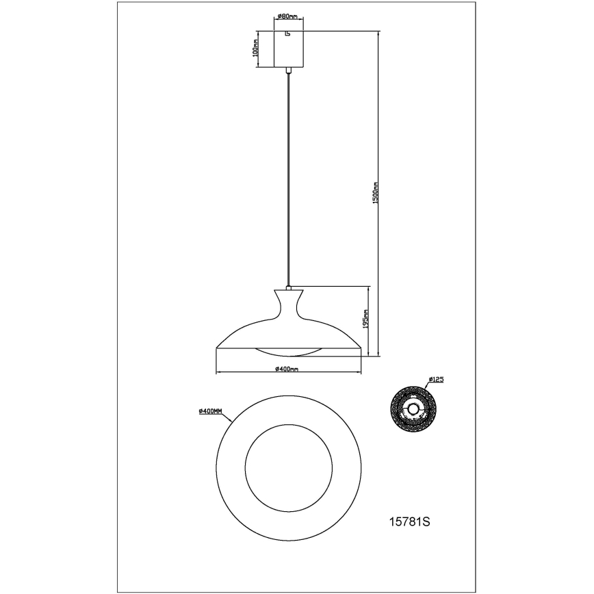 Globo - LED полилей на кабел LED/18W/230V 3000/4000/6000K