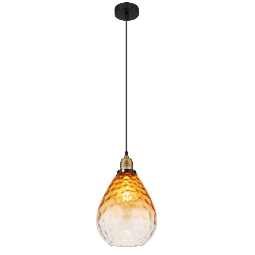 Globo - Пендел 1xE27/60W/230V Ø 21 см оранжев