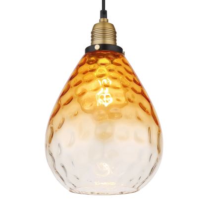 Globo - Пендел 1xE27/60W/230V Ø 21 см оранжев