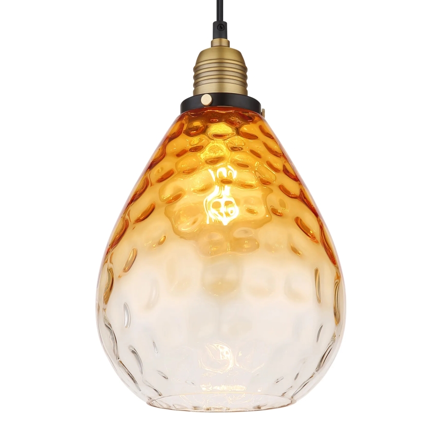 Globo - Пендел 1xE27/60W/230V Ø 21 см оранжев