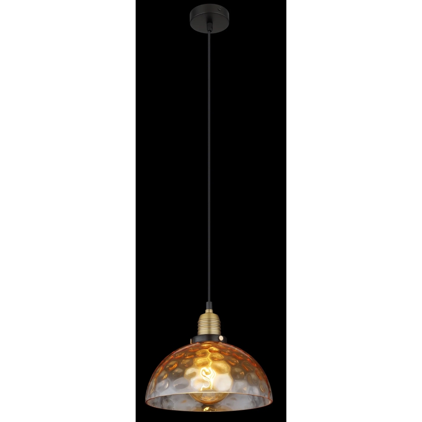 Globo - Пендел 1xE27/60W/230V Ø 25 см оранжев
