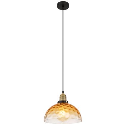 Globo - Пендел 1xE27/60W/230V Ø 25 см оранжев