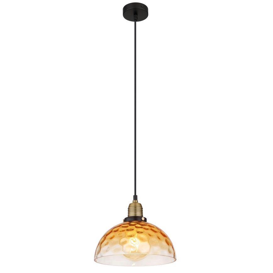 Globo - Пендел 1xE27/60W/230V Ø 25 см оранжев