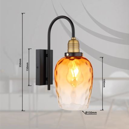 Globo - Аплик 1xE27/60W/230V оранжев