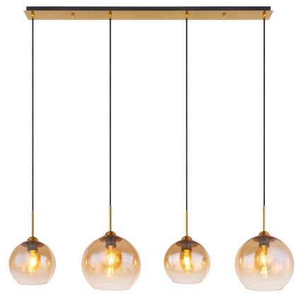 Globo - полилей на кабел 4xE27/60W/230V месинг