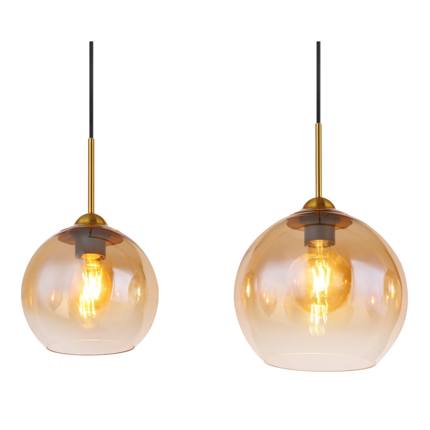Globo - полилей на кабел 4xE27/60W/230V месинг