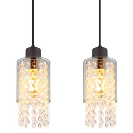 Globo - Пендел 4xE27/40W/230V черен