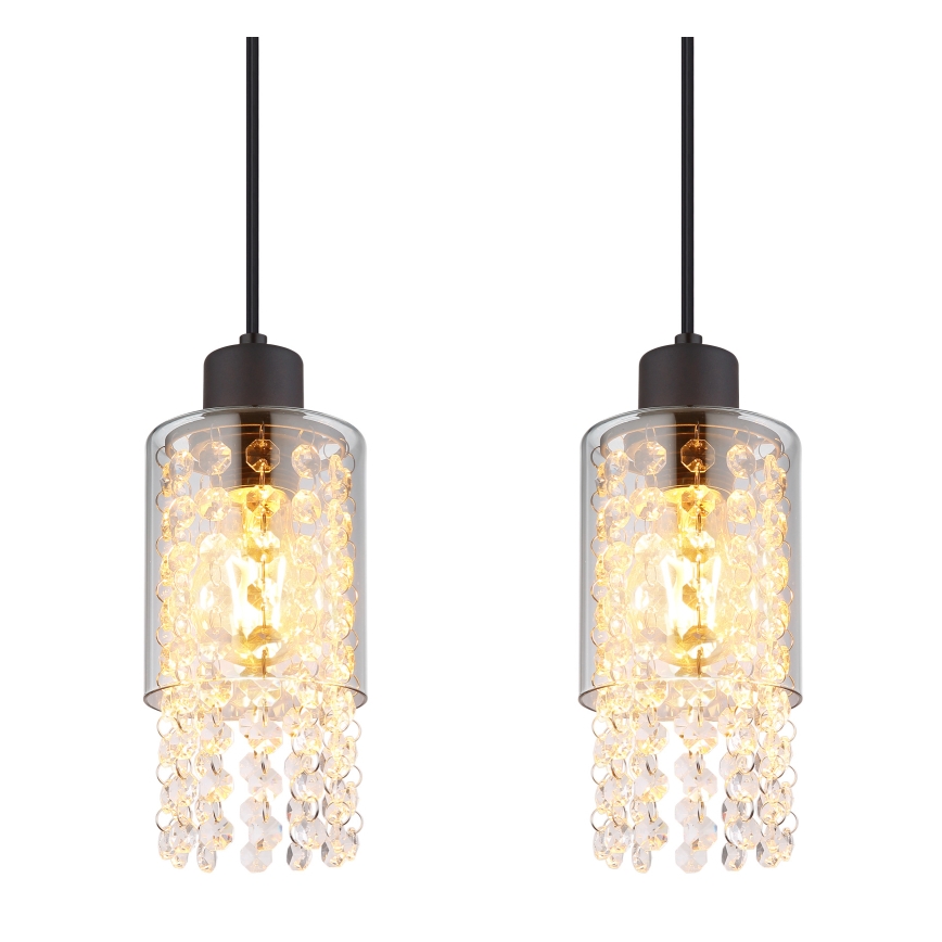 Globo - Пендел 4xE27/40W/230V черен