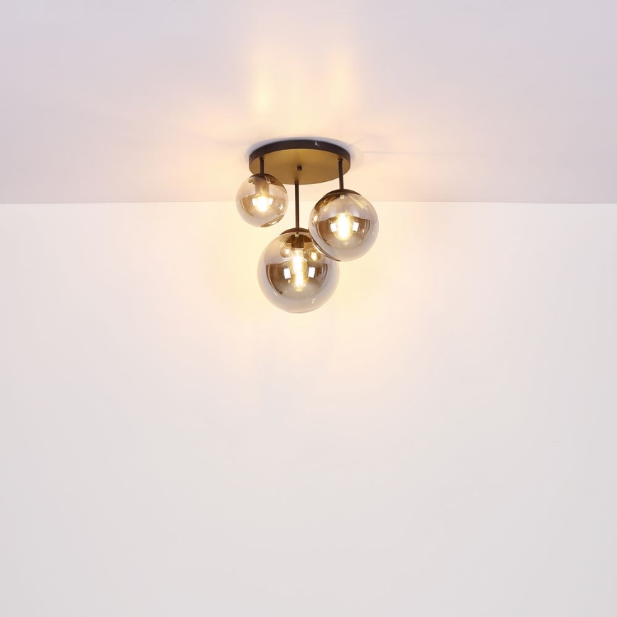 Globo - Полилей за повърхностен монтаж 3xE27/60W/230V