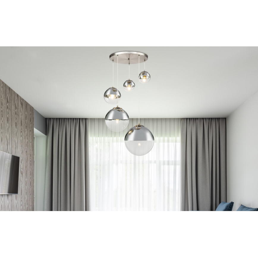 Globo - Пендел 5xE27/60W/230V Ø 65 см